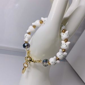 TOTORO CERAMIC NATURAL  BRACELET size 5 diameter